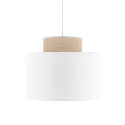 DUO WHITE JUTA LAMPA WISZĄCA 1 (1856) - TK Lighting