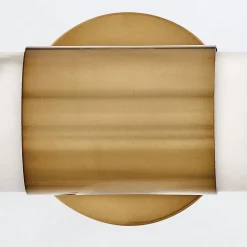 Duży kinkiet LED Ibiza - Klasyczny mosiądz (QN-IBIZA-L-HB) - Quintiesse