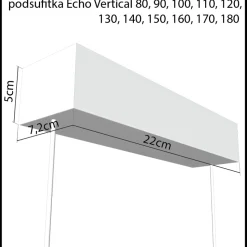 ECHO VERTICAL 180 Żyrandol biały 4000K (66431) - Ramko