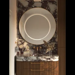 ECHO VERTICAL 180 Żyrandol ciemny złoty 4000K (66431) - Ramko