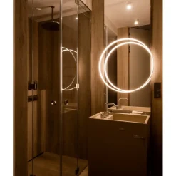 ECHO VERTICAL 180 Żyrandol jasny złoty 4000K (66431) - Ramko