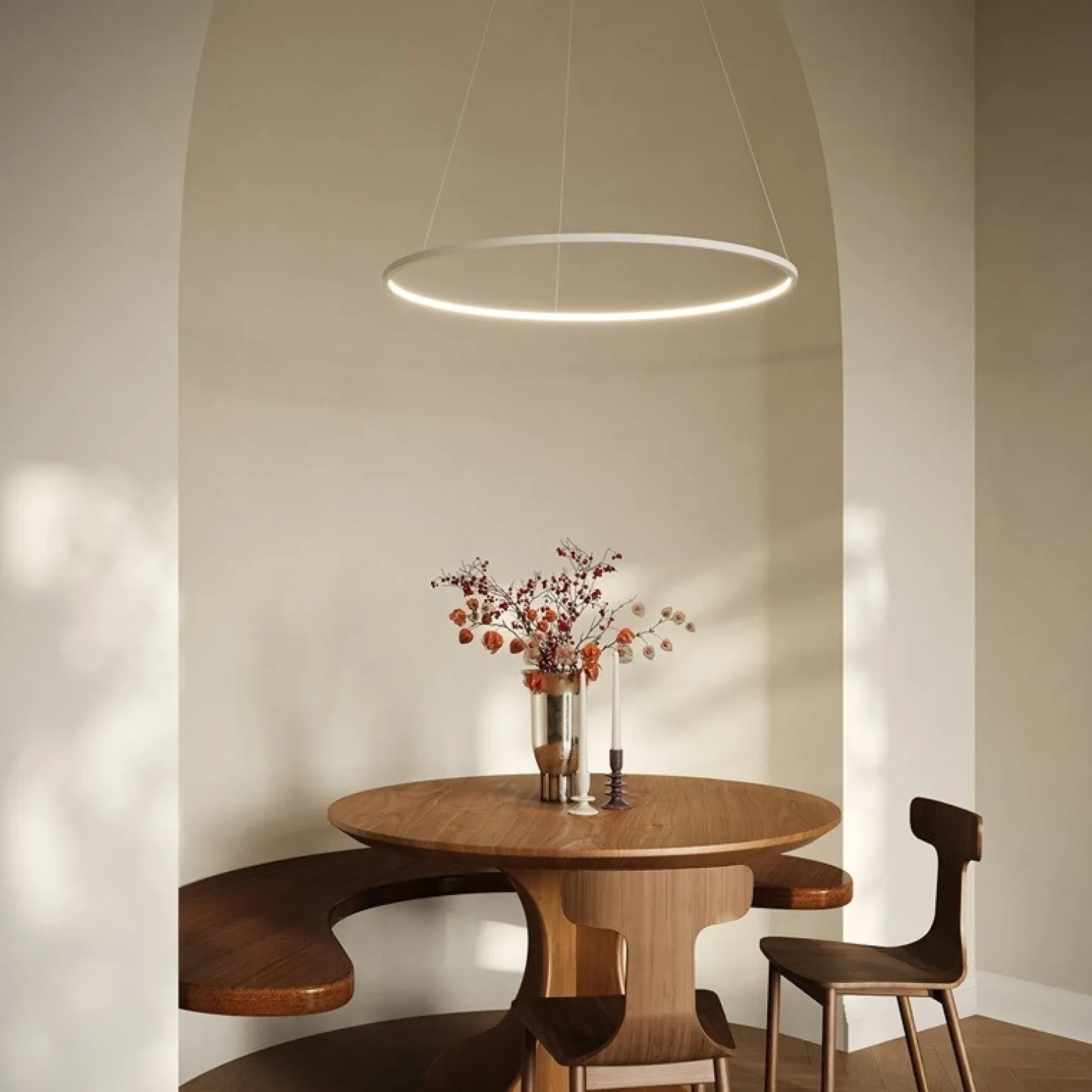 ECHO W 180 Żyrandol czarny 4000K (67982) - Ramko