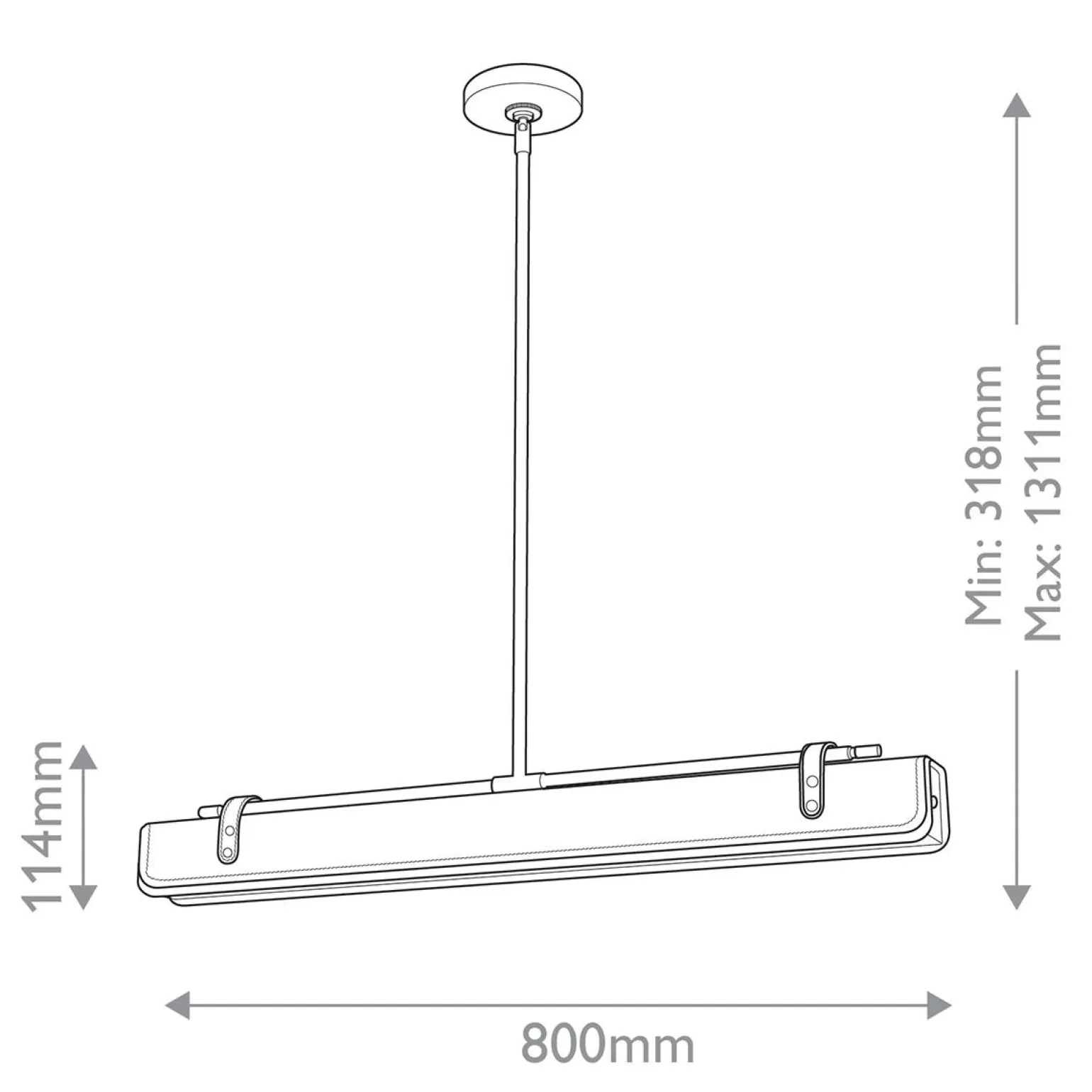 Ekskluzywna lampa ledowa Valise skóra koniakowa (QN-VALISE-LP80-VBS-CL) - Quintiesse
