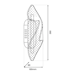 Ekskluzywny kinkiet na ścianę LARGO 8W LED (ML1040) - Milagro