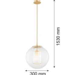 Elegancka okrągła lampa wisząca HAMPTON (8626) - Argon