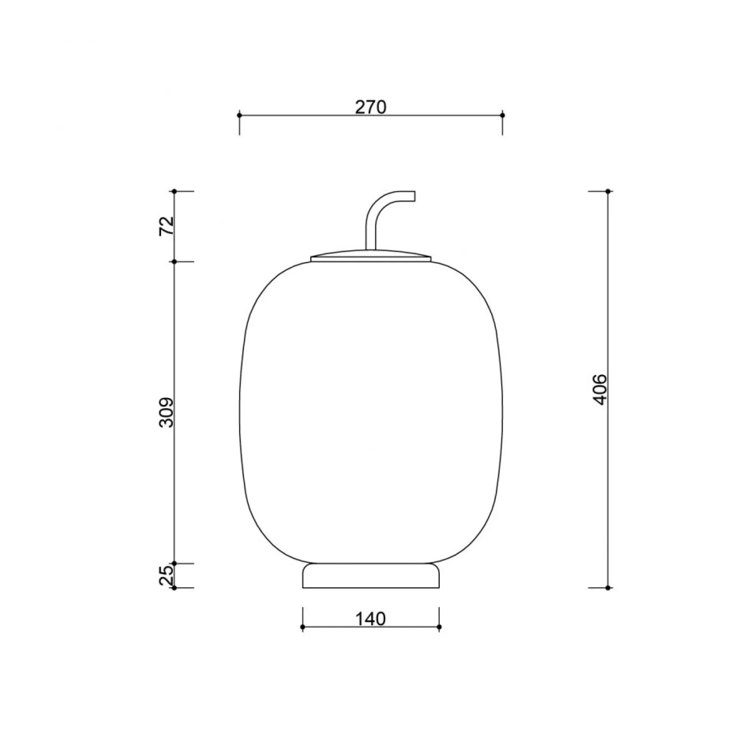 EPLI ST biała lampa stołowa (EPS111P1) - Ummo