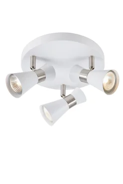 FOLIE Ceiling Round 3L White/Satin Nickel (108628) Markslojd