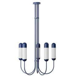 FUNSUI B granatowy żyrandol w rozmiarze M (FNB51313R03) - Ummo