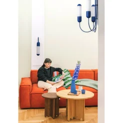 FUNSUI B granatowy żyrandol w rozmiarze S (FNB51313R02) - Ummo