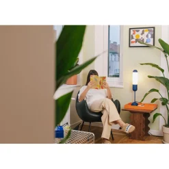 FUNSUI ST granatowa lampa stołowa (FNS11313P1) - Ummo