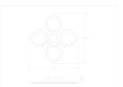 ILLUMIA LAMPA SUFITOWA CZARNA-ZŁOTA/BLACK-GOLD (MS236040R-BK) - Zuma Line
