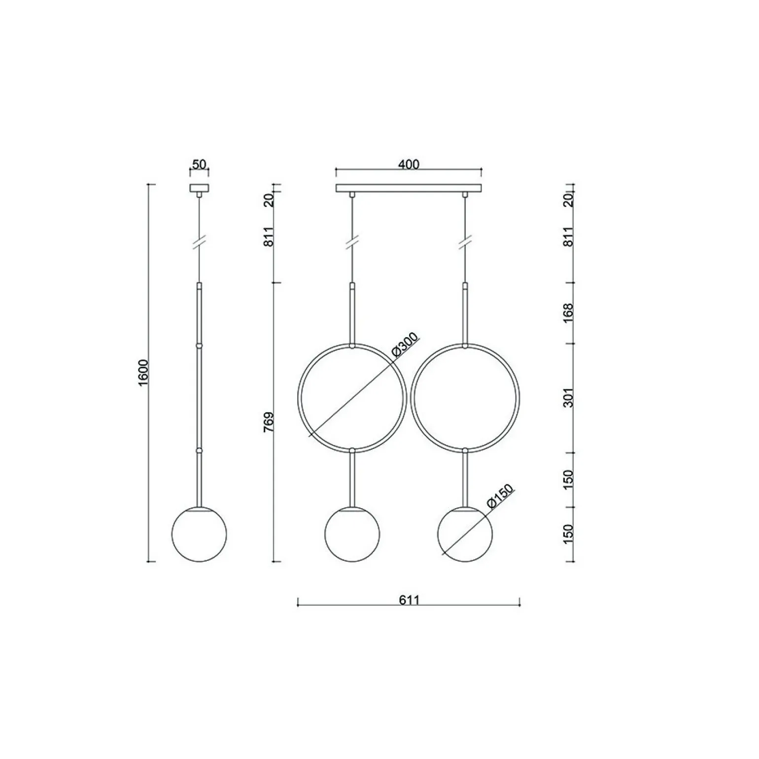 ISUULLA B biała podwójna lampa sufitowa z podwyższoną szczelnością IP44 (ISB211PS0) - Ummo