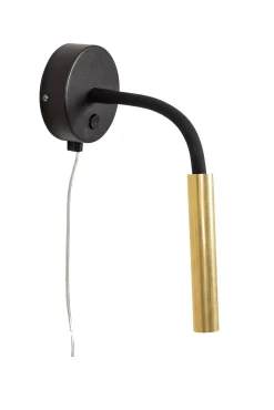 JOLIE Wall 1L Raw Brass/Black (108502) Markslojd