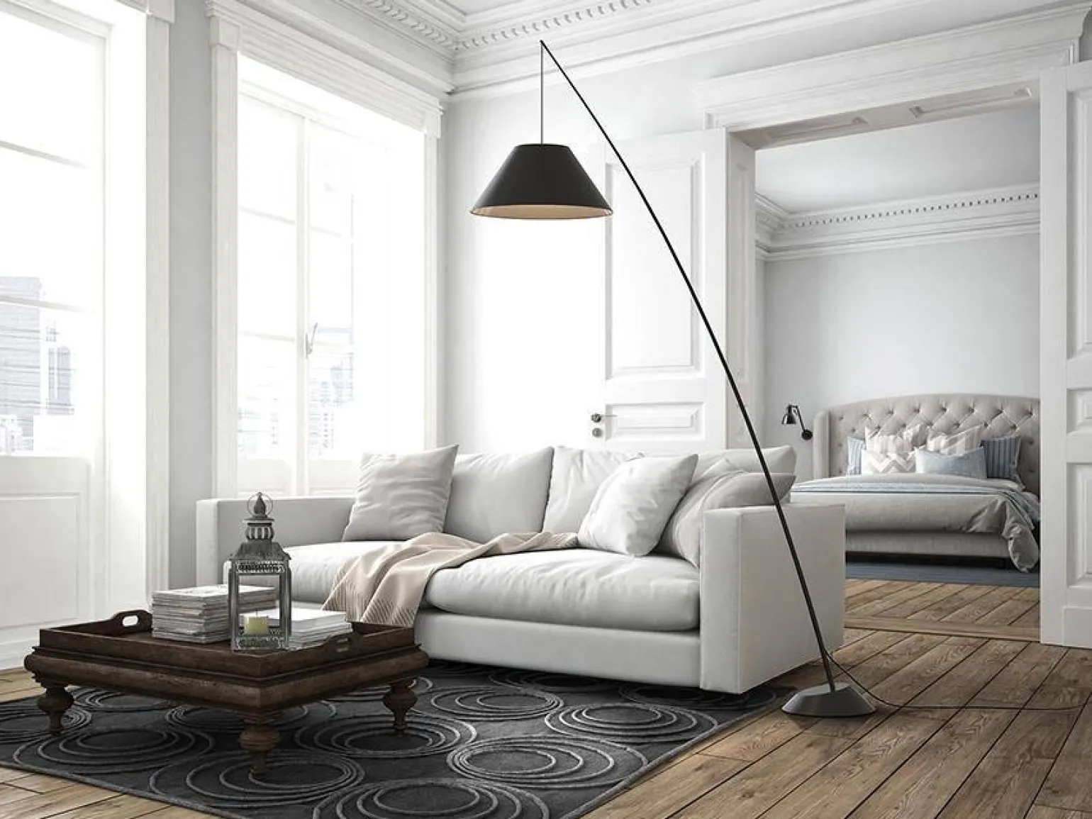 Junco lampa podłogowa 1L (425131) - Schuller