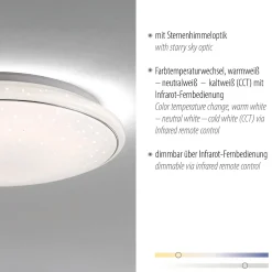 JUPITER LAMPA SUFITOWA BIAŁY (14366-16) - Paul Neuhaus