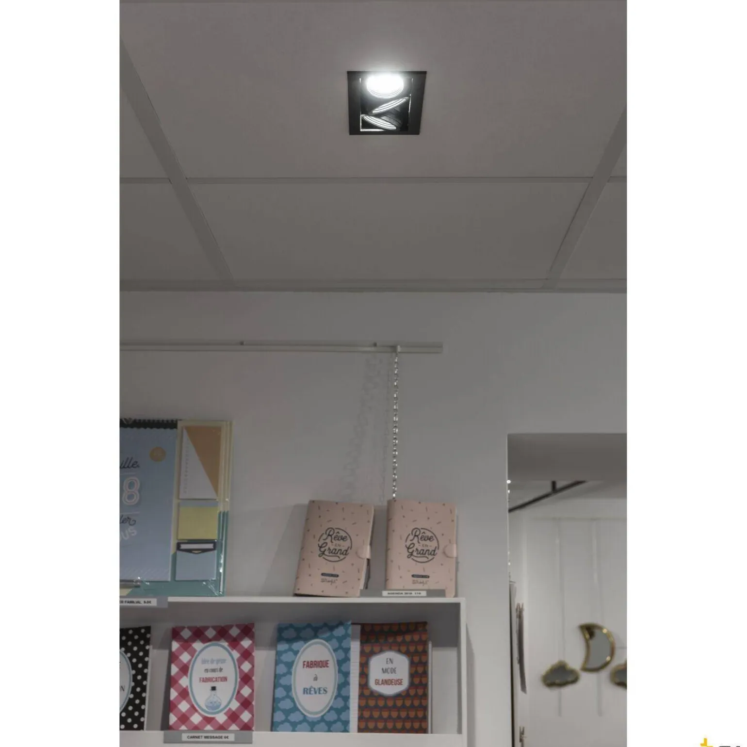 KADUX triple, oprawa sufitowa wpuszczana czarna (1007567) - SLV