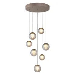 Kaskadowa lampa na pilota, z regulacją światła i wysokości BRĄZOWA (2587-97) - Paul Neuhaus