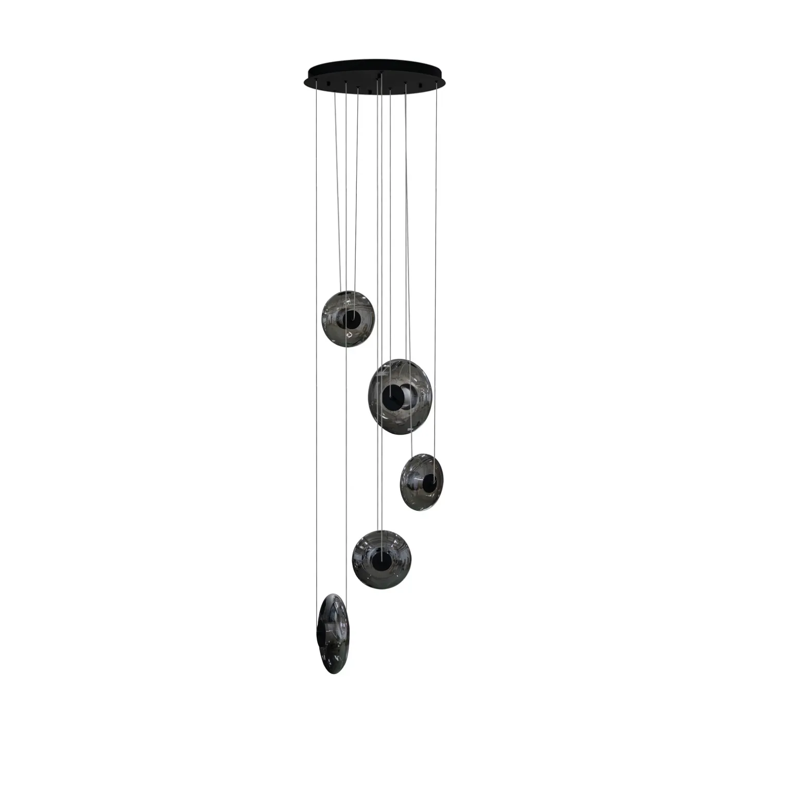 Kaskadowa Lampa Wisząca ściemnialna ANDORA 5 3-STEP DIMM SMOKY (AZ6887) Azzardo