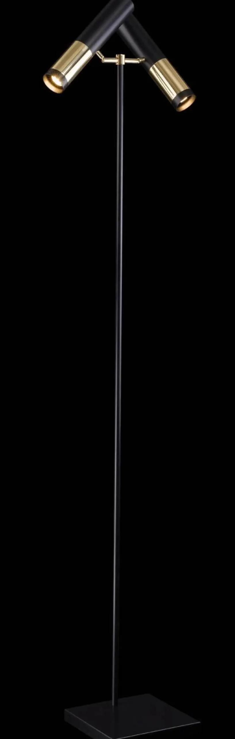 KAVOS LAMPA PODŁOGOWA (black/gold) (8378) - Amplex