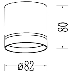Kendal Oprawa natynkowa 1 x GX53 czarna (LP-6331/1SM R1 BK) - Light Prestige