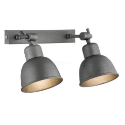 kinkiet 2 pł. EUFRAT antracyt 2 x E27/60W ARGON 677