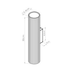 Kinkiet ze ściemniaczem Push Dimm/DALI2 IVAR mocca LED 4000K (TH.634) - Thoro Lighting