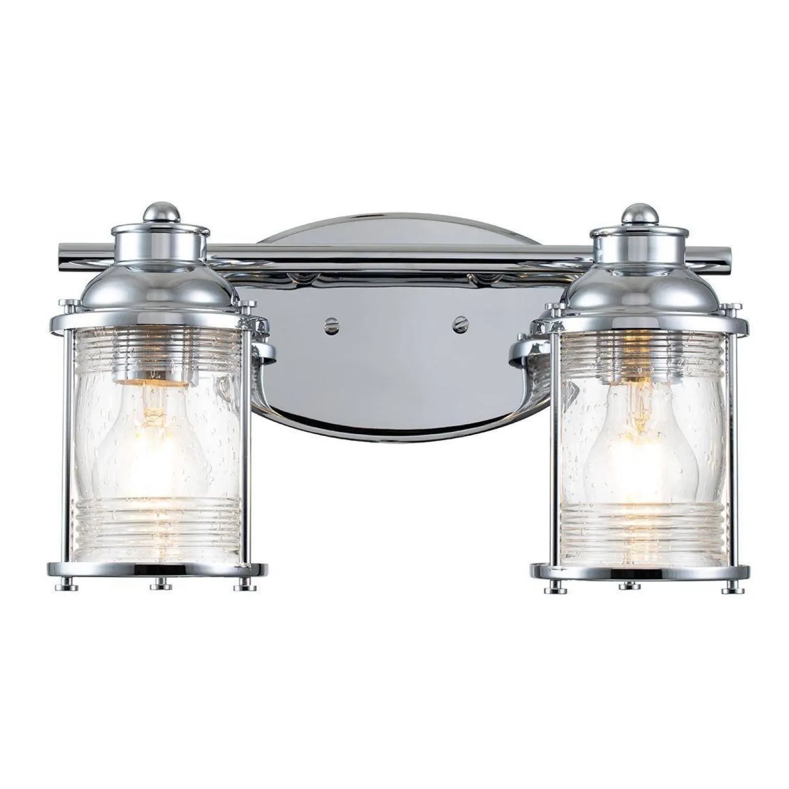 Kinkiet Ashlandbay - 2 źródła światła - Polerowany chrom (QN-ASHLANDBAY2-PC-BATH) - Quintiesse