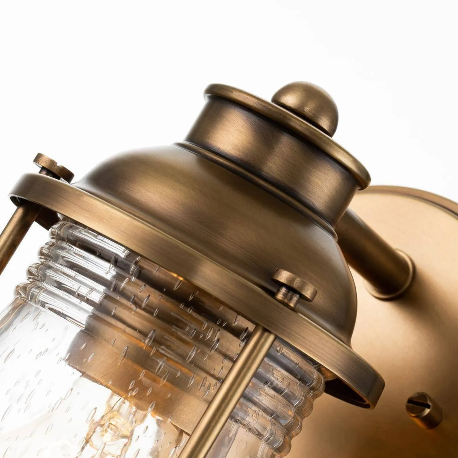 Kinkiet Ashlandbay - 1 źródło światła - Naturalny mosiądz (QN-ASHLANDBAY1-NBR-BATH) - Quintiesse