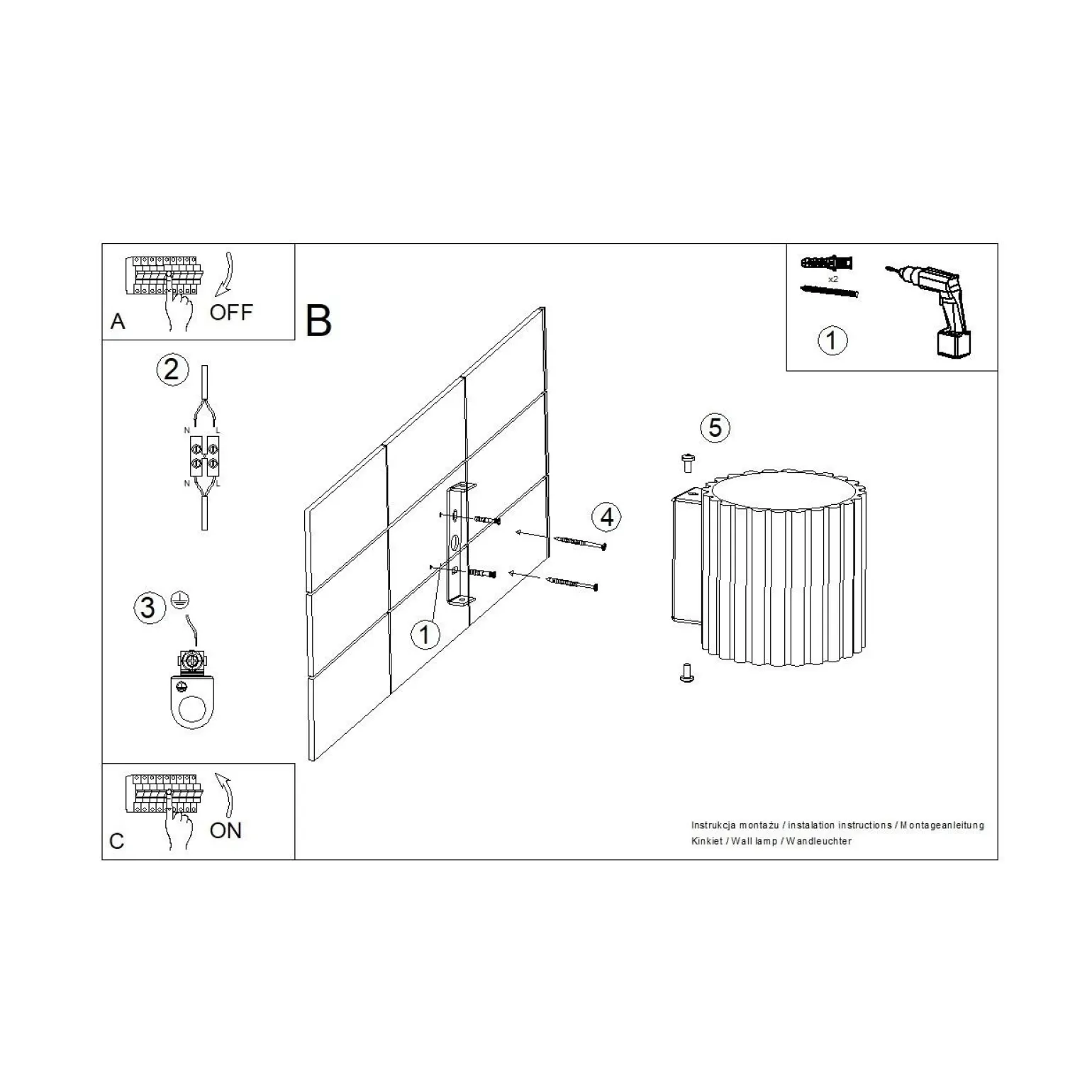 Kinkiet AURA biały G9 (SL.1781) - Sollux Lighting