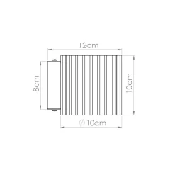 Kinkiet AURA czarny G9 (SL.1786) - Sollux Lighting