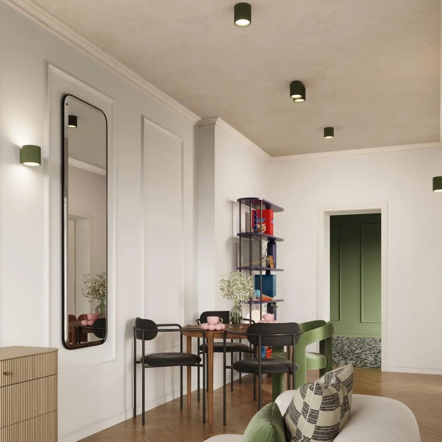 Kinkiet AURA zielony oliwkowy G9 (SL.1796) - Sollux Lighting