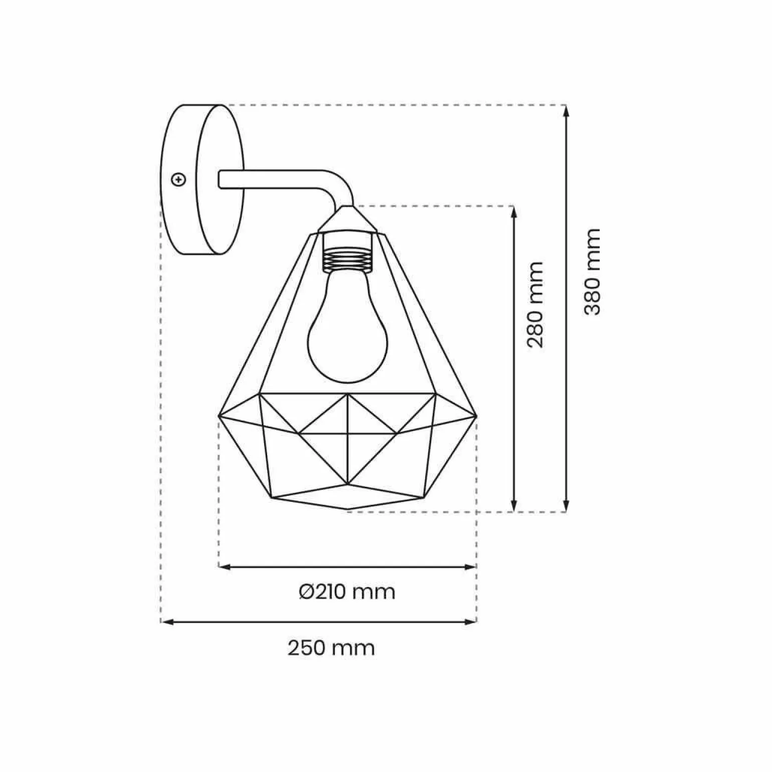 Kinkiet BASKET WHITE 1xE27 (MLP7211) - Milagro