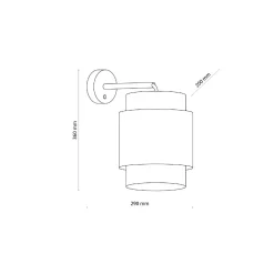 Kinkiet BOHO czarny (6550) - TK Lighting