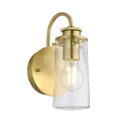 Kinkiet Braelyn - 1 źródło światła - Szczotkowany mosiądz (QN-BRAELYN1-BB) - Quintiesse