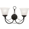 Kinkiet Carisbrooke (CB2-BLACK) - Elstead Lighting