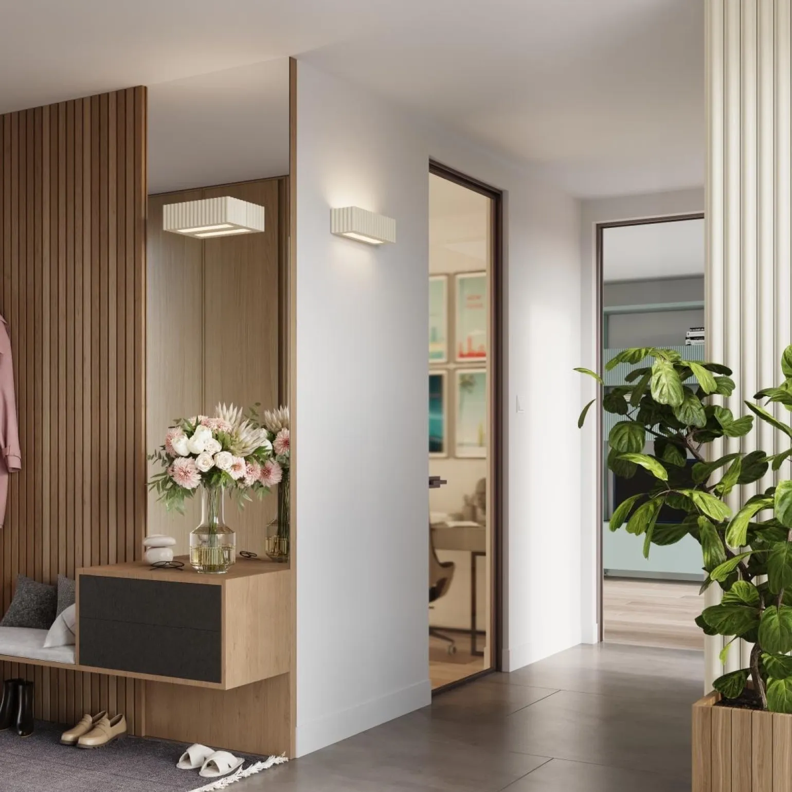 Kinkiet ceramiczny RIGATA beżowy (SL.1886) - Sollux Lighting