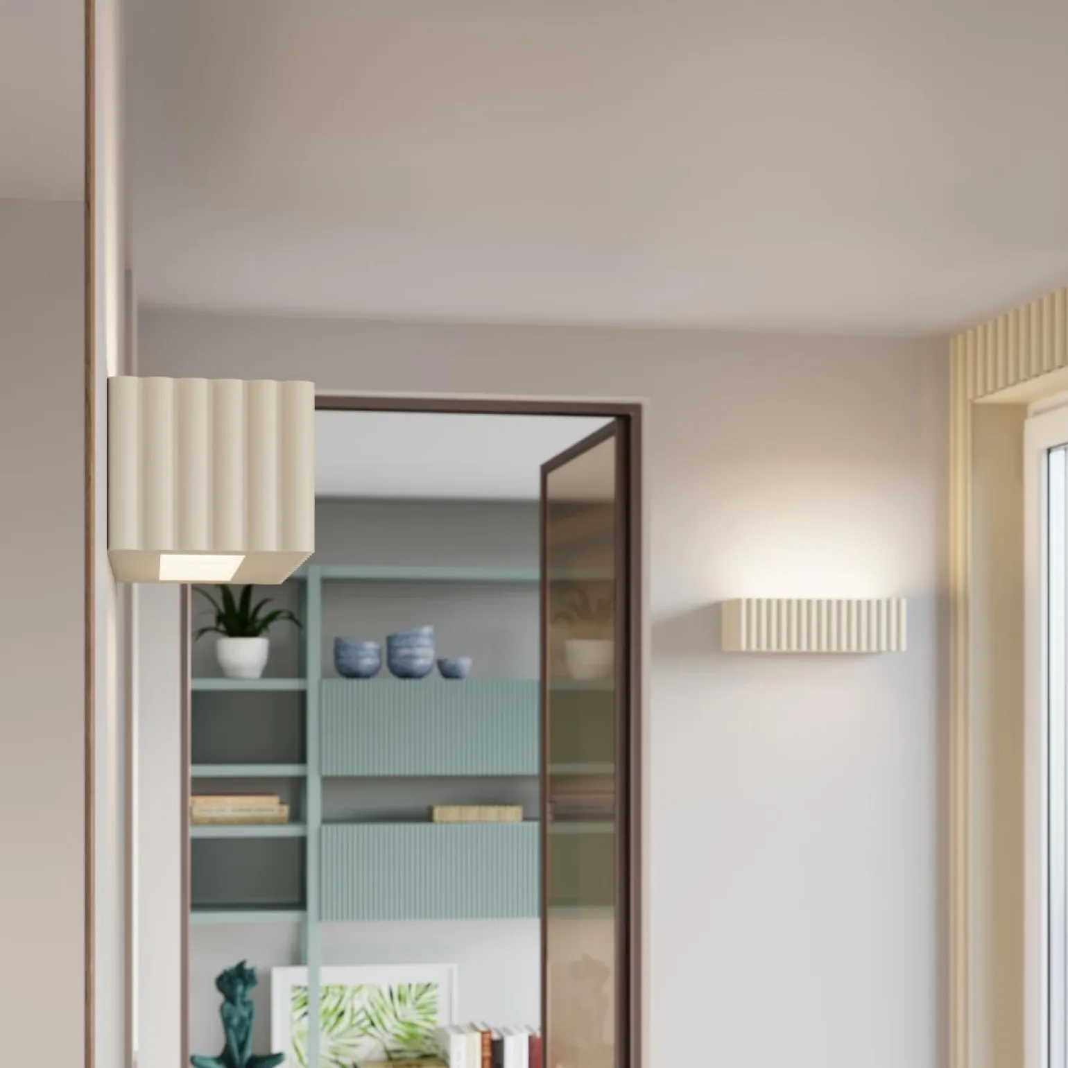 Kinkiet ceramiczny RIGATA beżowy (SL.1886) - Sollux Lighting