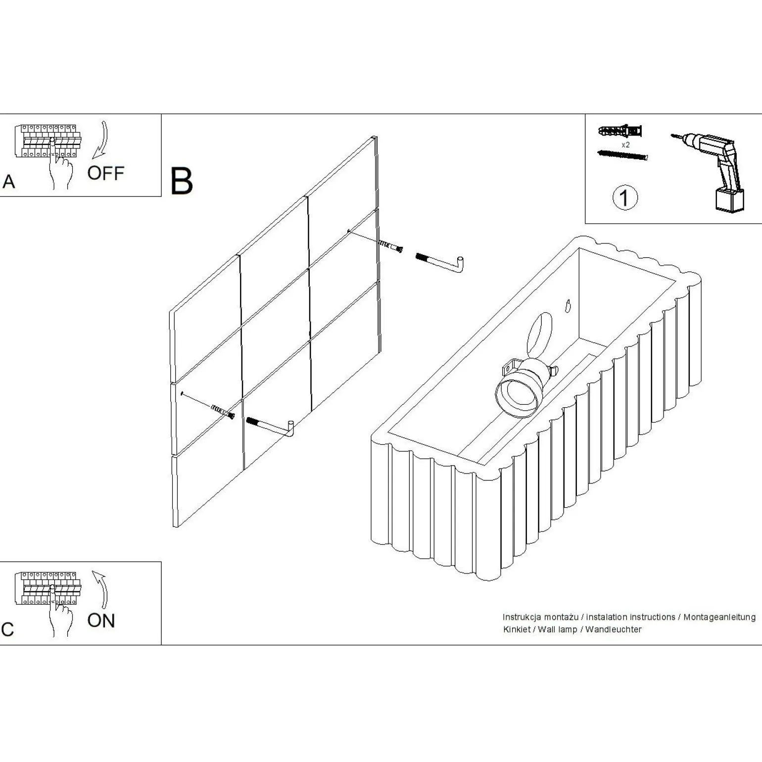 Kinkiet ceramiczny RIGATA beżowy (SL.1886) - Sollux Lighting