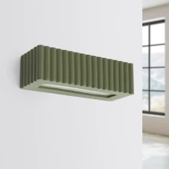 Kinkiet ceramiczny RIGATA zielony oliwkowy (SL.1888) - Sollux Lighting