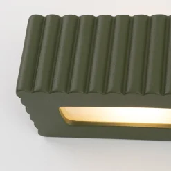 Kinkiet ceramiczny RIGATA zielony oliwkowy (SL.1888) - Sollux Lighting