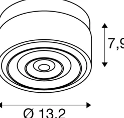 Kinkiet CYFT WAVE PHASE, czarna (1008024) - SLV