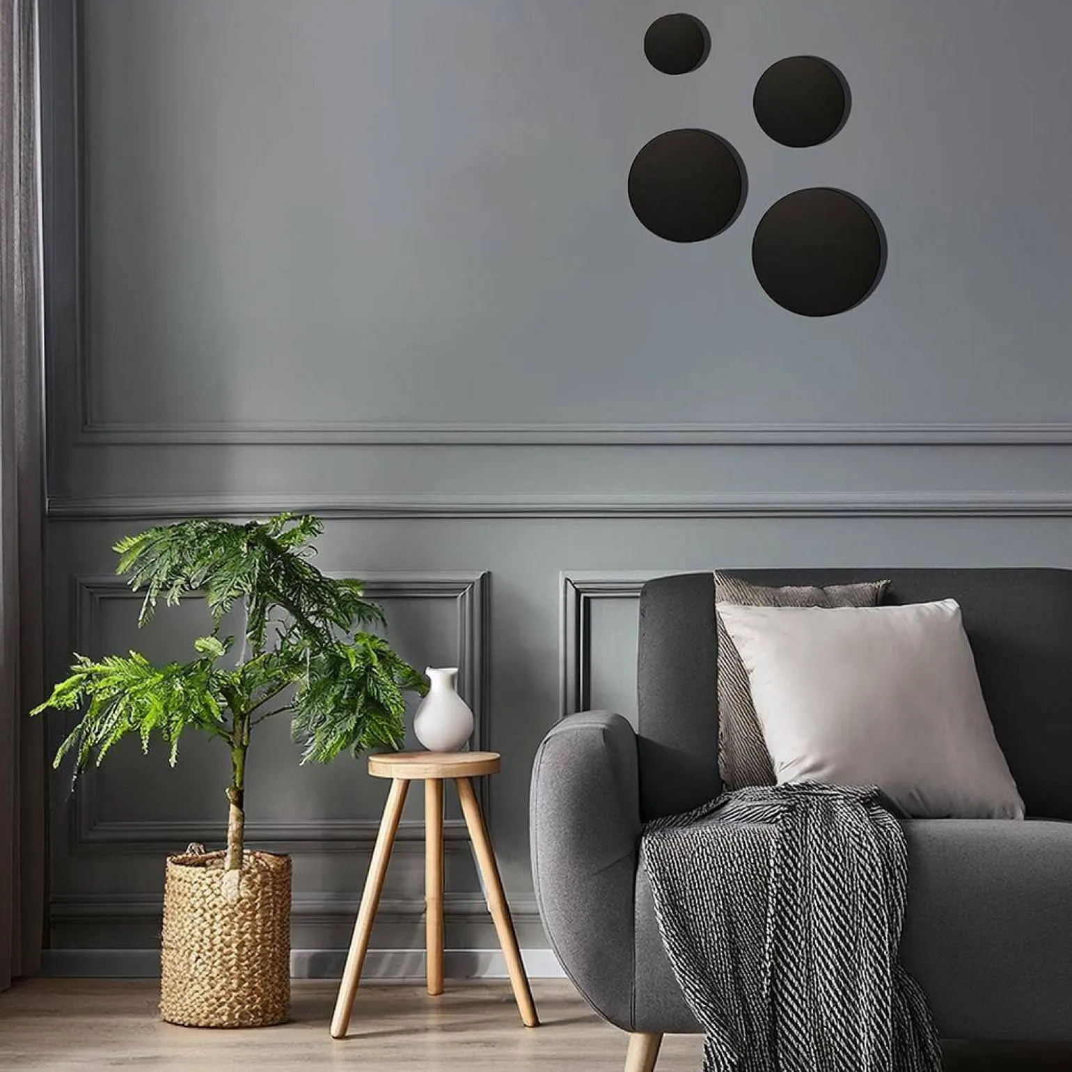 Kinkiet Disk 9W 3CCT IP65 Czarny (ML1285) - Milagro