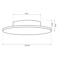 Kinkiet Disk 9W 3CCT IP65 Czarny (ML1285) - Milagro