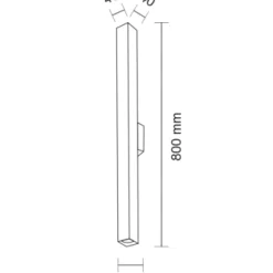 Kinkiet DOHA IP44 (czarny) (8078) - Shilo