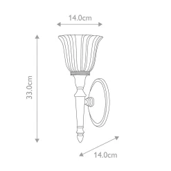 Kinkiet Dryden (BATH-DRYDEN1-PB) - Elstead Lighting