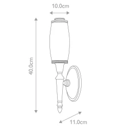 Kinkiet Dryden (BATH-DRYDEN5-PC) - Elstead Lighting