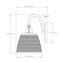 Kinkiet Dublin (QZ-DUBLIN1-PNBR) - Elstead Lighting