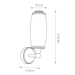 Kinkiet Eliot (BATH-ELIOT1-PB) - Elstead Lighting
