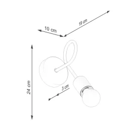 Kinkiet EMBER biały (SL.1473) - Sollux Lighting