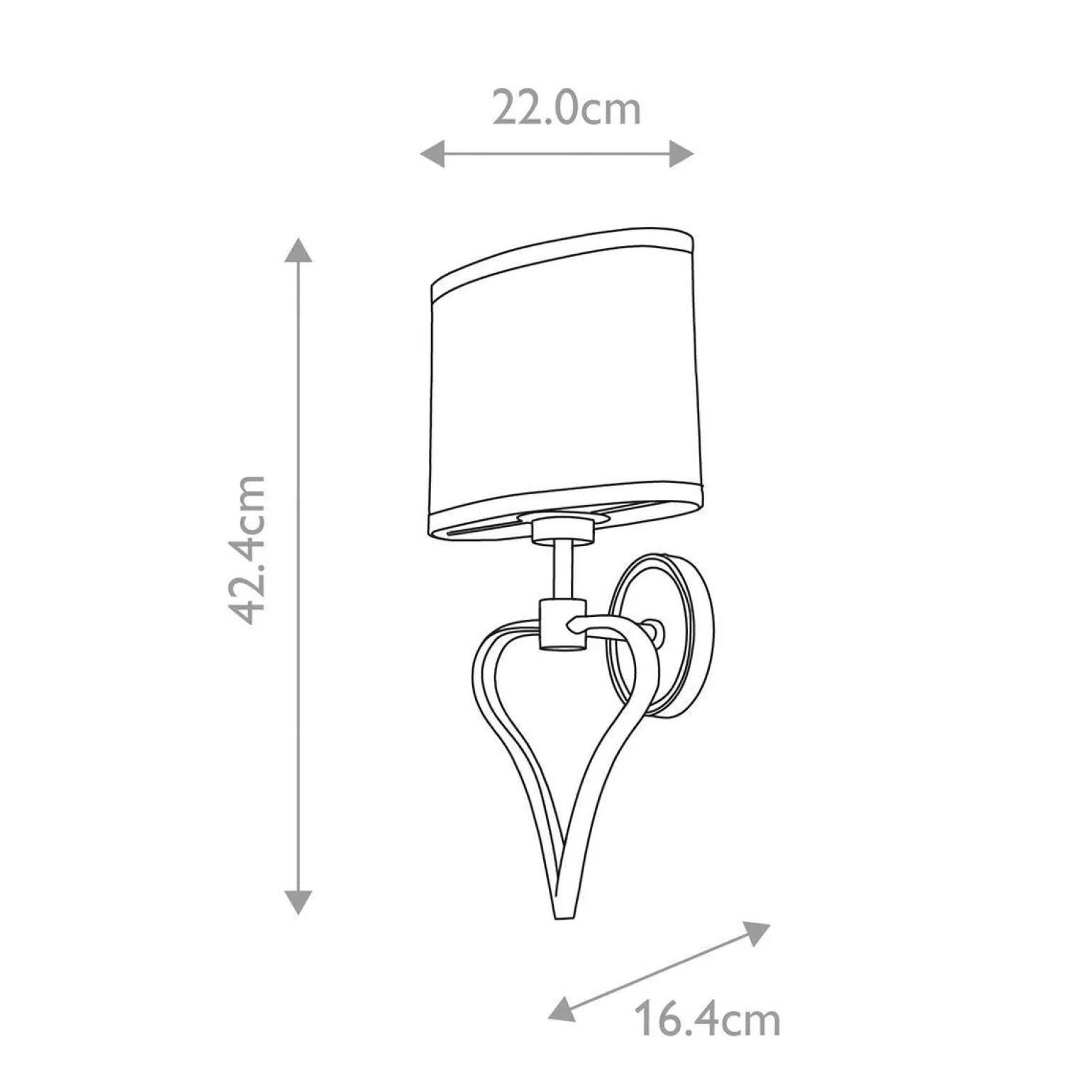 Kinkiet Falmouth (BATH-FALMOUTH-PC) - Elstead Lighting